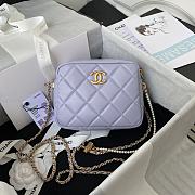 Chanel Mini Camera Case Light Purple AS2856 Size 18x14x7cm - 1