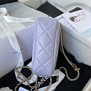 Chanel Mini Camera Case Light Purple AS2856 Size 18x14x7cm - 6