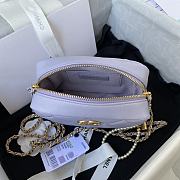 Chanel Mini Camera Case Light Purple AS2856 Size 18x14x7cm - 5
