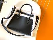 Louis Vuitton On My Side PM Bag Black Shearling M58918 Size 25x20x12 cm - 2