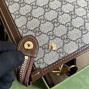 Gucci Messenger Bag With Interlocking G Brown 674164 21cm - 4