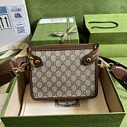 Gucci Messenger Bag With Interlocking G Brown 674164 21cm - 3