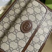 Gucci Messenger Bag With Interlocking G Brown 674164 21cm - 2