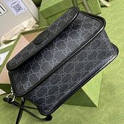 Gucci Messenger Bag With Interlocking G Black 674164 21x16.5x8cm - 4