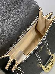 Delvaux Brillant Mini Surpiqué Leather Black 20x10x16cm - 4