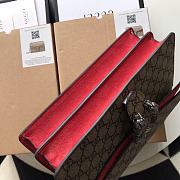 Gucci Dionysus GG Supreme Small Bag In Red 421970 Size 28x17x9cm - 2
