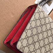 Gucci Dionysus GG Supreme Small Bag In Red 421970 Size 28x17x9cm - 6
