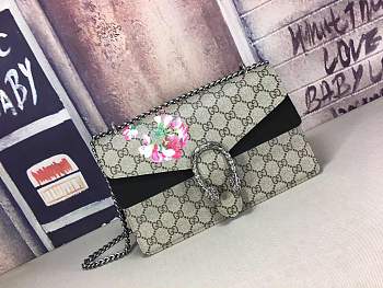 Gucci Dionysus GG Blossom Small Bag In Black 421970 Size 28cm