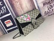 Gucci Dionysus GG Blossom Small Bag In Black 421970 Size 28cm - 4