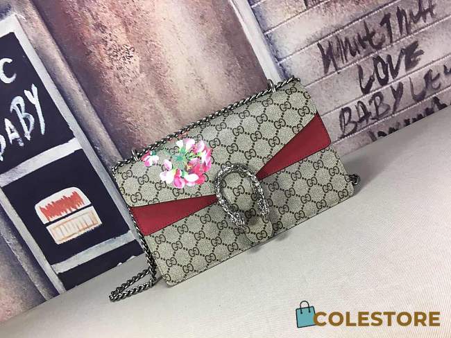 Gucci Dionysus GG Blossom Small Bag In Wine 421970 Size 28cm - 1