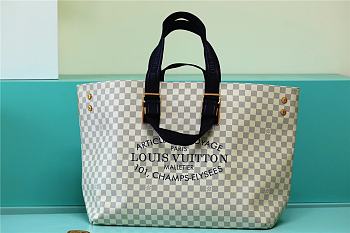 Louis Vuitton Plan Soleil Cabas Pm Plan Shoulder Bag Black 49cm