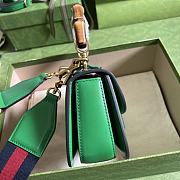 Gucci Bamboo Mini Top Handle Bag Green 686864 17cm - 4