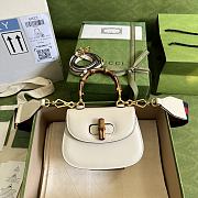 Gucci Bamboo Mini Top Handle Bag ‎686864 White17cm - 1