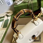 Gucci Bamboo Mini Top Handle Bag ‎686864 White17cm - 6