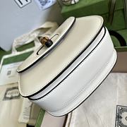 Gucci Bamboo Mini Top Handle Bag ‎686864 White17cm - 5