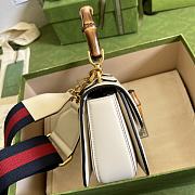 Gucci Bamboo Mini Top Handle Bag ‎686864 White17cm - 4