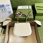 Gucci Bamboo Mini Top Handle Bag ‎686864 White17cm - 2