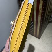 Hermes Kelly Wallet To Go Yellow RD4006 Size 20x11x2 - 6