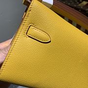 Hermes Kelly Wallet To Go Yellow RD4006 Size 20x11x2 - 2