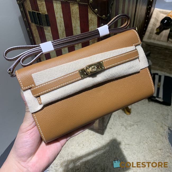 Hermes Kelly Wallet To Go Brown RD4006 20cm - 1