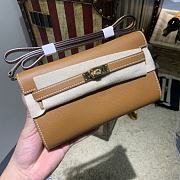 Hermes Kelly Wallet To Go Brown RD4006 20cm - 1