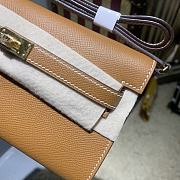 Hermes Kelly Wallet To Go Brown RD4006 20cm - 6