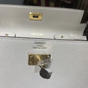 Hermes Kelly Wallet To Go White RD4006 Size 20x11x2cm - 2