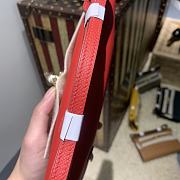 Hermes Kelly Wallet To Go Red RD4006 Size 20x11x2cm - 6