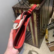 Hermes Kelly Wallet To Go Red RD4006 Size 20x11x2cm - 5