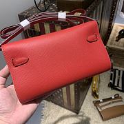 Hermes Kelly Wallet To Go Red RD4006 Size 20x11x2cm - 4
