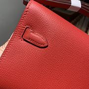 Hermes Kelly Wallet To Go Red RD4006 Size 20x11x2cm - 2