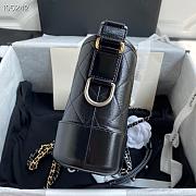 Chanel Gabrielle Hobo Bag In Black AS1521 Size 20cm - 2