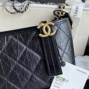 Chanel Gabrielle Hobo Bag In Black AS1521 Size 20cm - 6