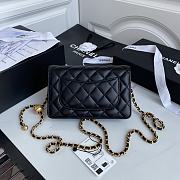 Chanel Wallet On Chain Lambskin Black Size 19cm - 2