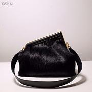 Fendi First Black Mink Bag 32cm - 2
