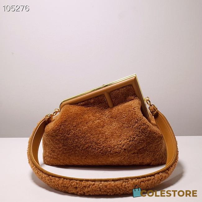 Fendi First Brown Mink Bag 8BP129 Size 32x15x23.5cm - 1