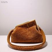 Fendi First Brown Mink Bag 8BP129 Size 32x15x23.5cm - 1