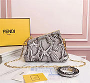 Fendi First Natural Python Leather Bag 8BP129 Size 26×9.5×18cm  - 1