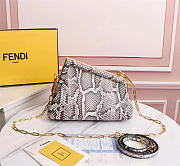 Fendi First Natural Python Leather Bag 8BP129 Size 26×9.5×18cm  - 4