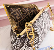 Fendi First Natural Python Leather Bag 8BP129 Size 26×9.5×18cm  - 5