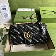 Gucci x Balenciaga GG Marmont Shoulder Bag 443497 26cm - 1