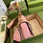 Gucci Bamboo Mini Top Handle Bag Pink ‎675797 21cm - 2