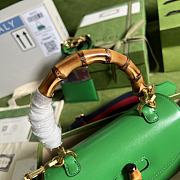 Gucci Bamboo Mini Top Handle Bag Green ‎675797 21cm - 5