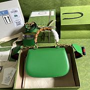 Gucci Bamboo Mini Top Handle Bag Green ‎675797 21cm - 3