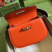 Gucci Bamboo Mini Top Handle Bag Red ‎675797 21cm - 5