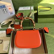 Gucci Bamboo Mini Top Handle Bag Red ‎675797 21cm - 2