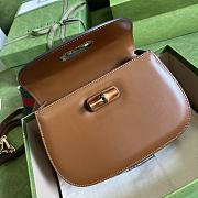 Gucci Bamboo Mini Top Handle Bag Brown ‎675797 21cm - 5