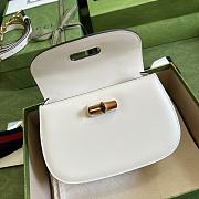 Gucci Bamboo Mini Top Handle Bag White ‎675797 21cm - 2
