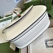 Gucci Bamboo Mini Top Handle Bag White ‎675797 21cm - 3