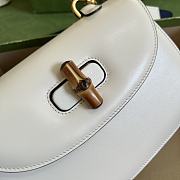 Gucci Bamboo Mini Top Handle Bag White ‎675797 21cm - 5